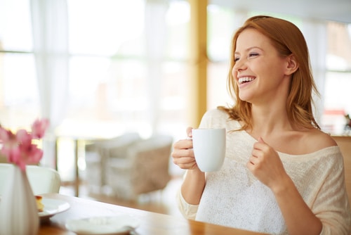 woman laughing